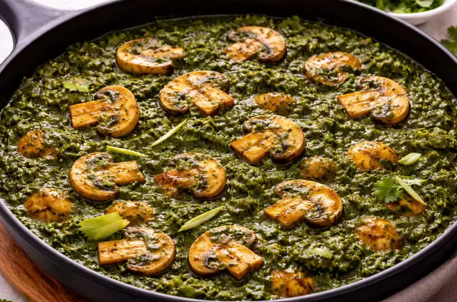 Palak Mushroom