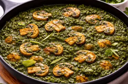 Palak Mushroom