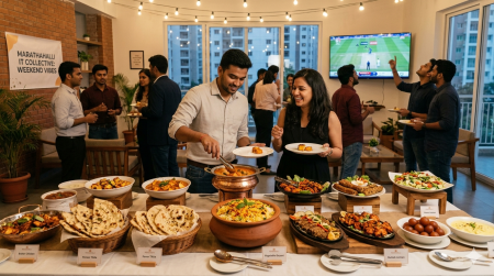 Catering Solutions for IT Professionals Hosting Weekend Parties in Marathahalli | Wah Punjabi